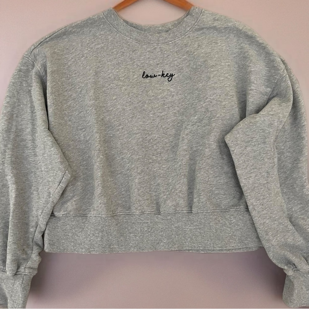 Old Navy Low Key French Terry Sweatshirt SZ SMALL Excellent preowned condition.